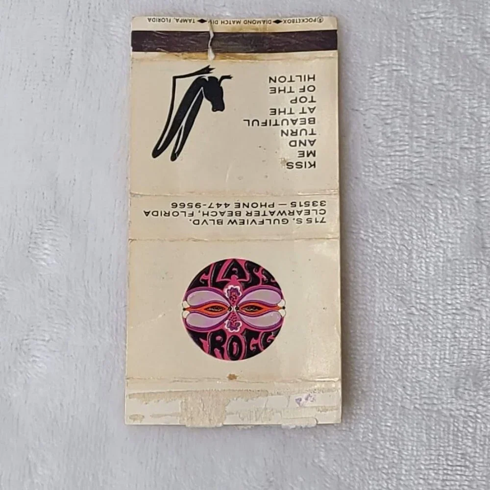 Matchbox Matchbook Cover Hilton Hotel Clearwater Beach Glass Frog Florida - Picture 4 of 5